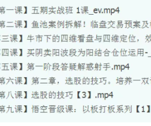 2025年10月 射手擒龙第五期《射手擒龙实战班》视频课程